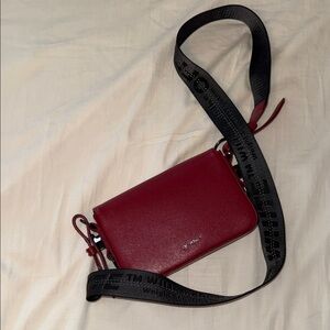 Off-White Red Bag with Black Strap